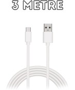 Resim HİQONİC 2.4a 3 Metre Hızlı Şarj Destekli Type C To Usb Şarz Kablosu Samsung Huawei Oppo Xiaomi Poco Uyumlu 
