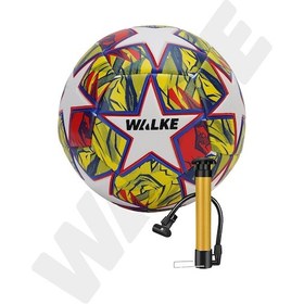 Resim Walke Premium Şampiyonlar Ligi Temalı 5 Numara Futbol Topu Pompa Hediyeli Sarı 