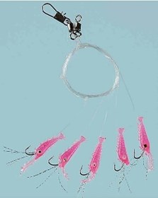 Resim Avcı Market Sabiki Living Shrimp Pink Karides No:15-2 Kanca 5'li Lüfer Palamut Levrek Çaparisi 