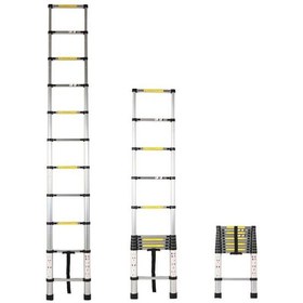 Resim Ennalbur Saraylı Teleskopik Merdiven 11 Basamak 3.20 M 