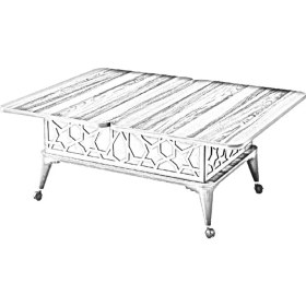 Resim Zerenland 115 Tekerlekli Akıllı Sehpa, Sihirli Sehpa, Orta Sehpa, Laptop Masası 