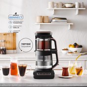 Resim Karaca 2 Yıl Robotea Pro Connect 4 in 1 Konuşan Cam Çay Makinesi Rosegold Cam 0-250 L 220 - 240 V C / F 1- 
