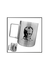 Resim Uyguna-yakala 180 Ml - Atatürk Katlanabilir Saplı Çelik Kupa Bardak -mlz.330 Çok Renkli 