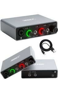 Resim Lastvoice Midex Special Paket-3 Stüdyo Ekipmanları Ses Kartı Condenser Mikrofon Kulaklık Stand Full Set 