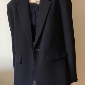 Resim Kadınların şık günlük blazeri - Polyester, düz renk, uzun kollu, cepli, düğmeli, bol kesim, bahar/sonbahar ceketi, rahat giyim ceketi|Minimalist ceket|Tek yaka ceket 