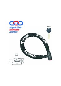 Resim Tonyon Kalın Zincir Bisiklet Motorsiklet Kilidi 8x1800mm 