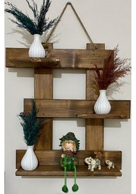 Resim DEKORATİF AHŞAP RAF 