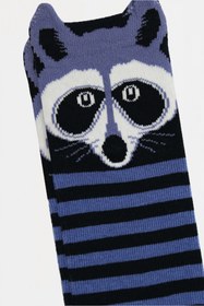Resim MEM SOCKS 6'lı 3d Rakkun Desenli Çocuk Soket Çorap 