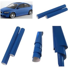 Resim Mavi Renk Dayanıklı Araç Motor Mobilya Folyosu 126cm X 200 Cm 