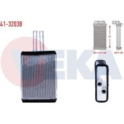 Resim Kalorıfer Radyatoru Mekanık Opel Vectra B 1.6i Borulu 1995-2003 1843215 90463839 90586299 