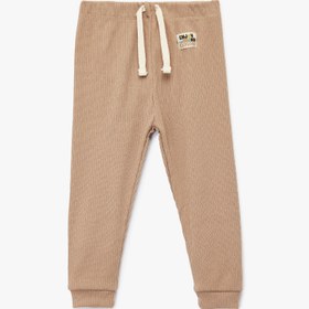 Resim Erkek Bebek Ribanalı Beli Lastikli Basic Jogger Eşofman Altı 