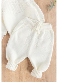 Resim Babymod Erkek Bebek Bereli Triko Kışlık Bebek Takım Şapkalı Bebek Takım 001 