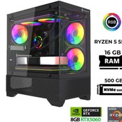 Resim GAMELİNE Pro x13 Ryzen 5 5500 16GB RAM 500GB M.2 Nvme RTX5060 Oyuncu Masaüstü Bilgisayar 