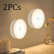 Resim 2 adet- Sensör Işık 8LED Gece Lambası, Hareket Sensörü Gece Lambası- Süper Hassas PIR Algılama Anında Açma/Kapama- Enerji Tasarrufu, Güneş Batışı ile Şafak Arası Küçük Gece Lambası- Öğrenci Yurdu Kitaplık Işığı, Banyo, Yatak Masası, Merdiven Işığı, Koridor, Dolap, Yaratıcı Hediye LED Yatak Lambası- Kaygı Olmadan Kurulum 