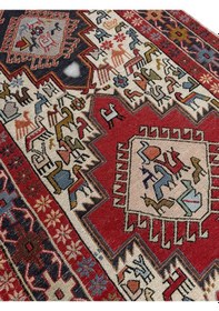 Resim El Dokuma Sıfır İran Kilimi Yolluk 84x313 Yün Kök Boya Yolluk 