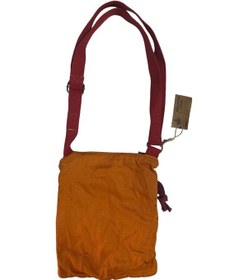 Resim Vintage Renkli Etnik Salaş Küçük Boy Plaj Günlük Kadın Kol Omuz Çantası 24cm X 29cm Kırmızı - Sarı 