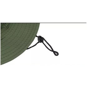 Resim Reva Snap Düğmeli Yürüyüş Ve Avcılık Panama Şapkası Fileli Unisex Haki 