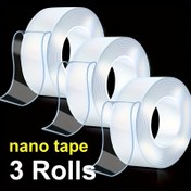 Resim Heavy Duty Nano Çift Taraflı Bant - Ev, Ofis, Araba için Yeniden Kullanılabilir, İz Bırakmayan ve Yıkanabilir Güçlü Yapışkan Şeritler - Plastik Yüzey Güvenli, Kalıntı Yok, Çok Yönlü Kullanım 