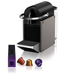 Resim Nespresso C62 Pixie Titan Kahve Makinesi-Gri 