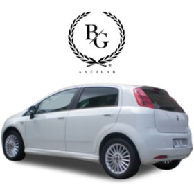 Resim Fiat Punto Evo (2009-2014) Fiat Punto Marşpiyel Yan Etek Yan Ek Boyasız Sağ Sol Set Mat Siyah (plastik) 