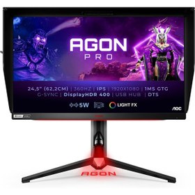 Resim AOC Agon Pro Ag254fg 24.5? 1ms 360hz G-sync Ips Full Hd Gaming (oyuncu) Monitör 