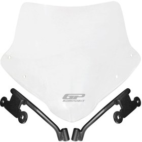 Resim GP KOMPOZİT GP Kompozit Honda CB750 Hornet 2023-2024 Uyumlu Ön Cam Şeffaf 28 cm 