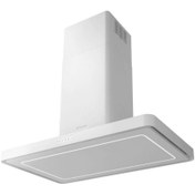 Resim Faber Mat Beyaz T-Light Isola EV8+ 100 cm Ada Tipi Davlumbaz (110.0456.265) 