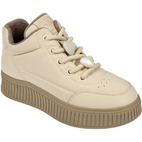Resim Guja Esnek Taban Kadın Spor Ayakkabı Sneaker Gj-25k419-1 Bej Bej 
