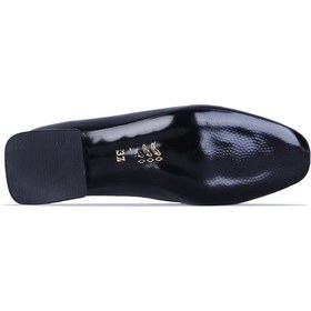 Resim Crista C1 Siyah Cilt Kadın Babet Ayakkabı Siyah 