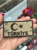 Resim KOMANDO PAZARI türkiye yazılı kumaş patch arkası cırtlı 1 adet 