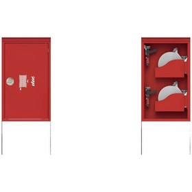 Resim Saha Tipi Çift (Tüp) Bölmeli Yangın Dolabı 