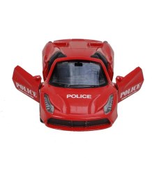 Resim Birlik Oyuncak Metal Çekbırak Işıklı Spor Polis Arabaları Minitro FY5038P-12D 