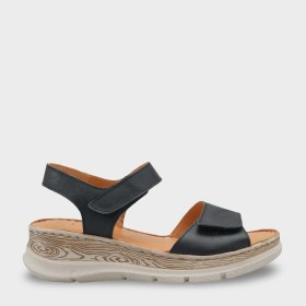 Resim Capone Outfitters Corrinne Hakiki Deri Soft Konfor Kadın Sandalet 