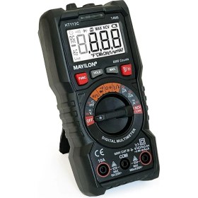 Resim Lidyada Maison HT113C Dijital Profesyonel Multimetre Ekran Aydınlatmalı Auto 600V 10A Ac Dc 