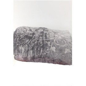 Resim Padişah Desenli Gri Çift Kişilik Battaniye Nishev-p000084 