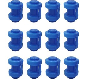 Resim Xin Yue Zhang Ξ Ny Ue Zhang 12 Adet Trambolin Başlığı 25 Mm, Trambolin Ağ Direklerine Güvenlik Ağı Takmak Için Trambolin Uç Kapakları (Yurt Dışından) 