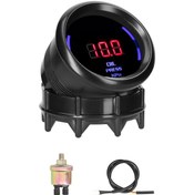 Resim Geeroyoo 52mm Led Ekranlı Dijital Yağ Basınç Göstergesi 0-10kpa Alarmlı Su Geçirmez Evrensel Araç Aksesuarı Jzr-gy 