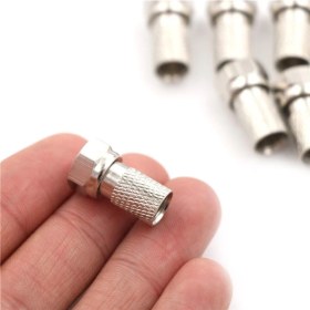 Resim Moonkip F Konnektör Standart Uydu Kablosu Ucu Bağlantı Konnektörü 1 adet 