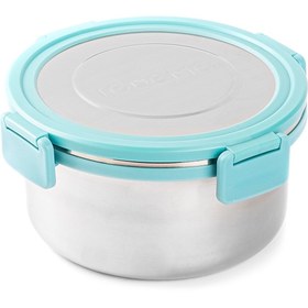 Resim Tantitoni Tedemeı Paslanmaz Çelik Yuvarlak Yemek Taşıma Kabı 840ml 