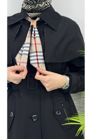 Resim Tebrikler tekstil kadın yeni sezonlu karavatlı trençkot G4480 