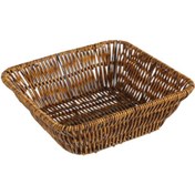 Resim Suntek El Dokuma Ekmek Sepeti Tepsi Tutucu Kare-26x26x7.5cm 