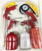 Resim Makro 5 Parça Havalı Alet Seti Boya Mazot Tabancası Hava Hortumu 