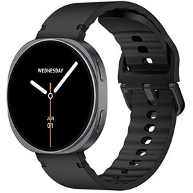 Resim Bix TSW3 42 MM Ultra İnce 1.32 inç AMOLED Ekran Bluetooth Aramalı Metal Çerçeve Nabız SpO2 Ölçer Akıllı Saat Siyah 