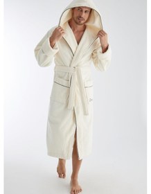 Resim Racing Speed Nakış Triga Bukle Bambu Cotton Erkek Bornoz Krem 