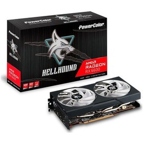 Resim Powercolor AMD Radeon RX 6600 Hellhound AXRX 6600 8GBD6-3DHL 8 GB GDDR6 128 Bit Ekran Kartı 