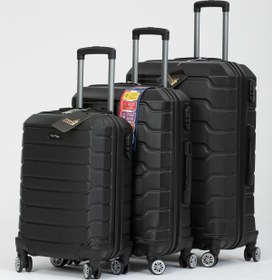 Resim HSR Elegant Abs Kabin Orta Ve Büyük Boy Boy 3'lü Valiz 