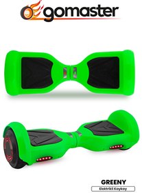 Resim GoMaster Greeny 6.5 Inch Işıklı Akıllı Dengeli Elektrikli Kaykay Hoverboard Taşıma Çantalı Yeşil 