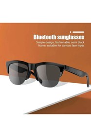 Resim Genel Markalar Unisex Bluetooth 5.3 HIFI Çift Hoparlörlü Akıllı UV HD Güneş Gözlüğü - Dokunmatik Kontrol 