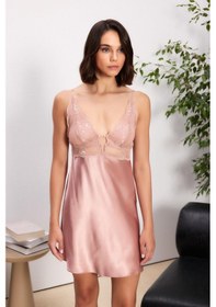 Resim Pierre Cardin 6'lı Brandy Uzun Gecelik Sabahlık Set 6035 Brandy 