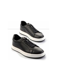 Resim Bambi Siyah Leather Erkek Casual Ayakkabı E01380110243 Siyah 